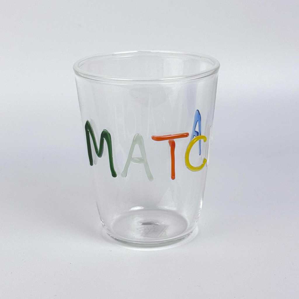Matcha Routine & More - แก้วลาย”MATCHA“ hand paint (Matcha Glassware)