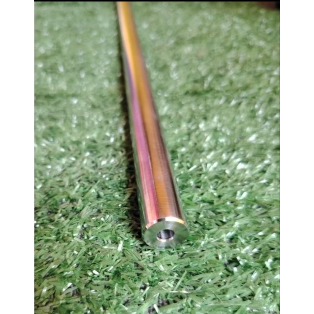 อุปกรแต่งรถเหล็กโครเมี่ยมเงาB2*12kรู5.4*5.45​มิลโต16มิลยาว24"(60​ซม.)งานมาตรฐาน