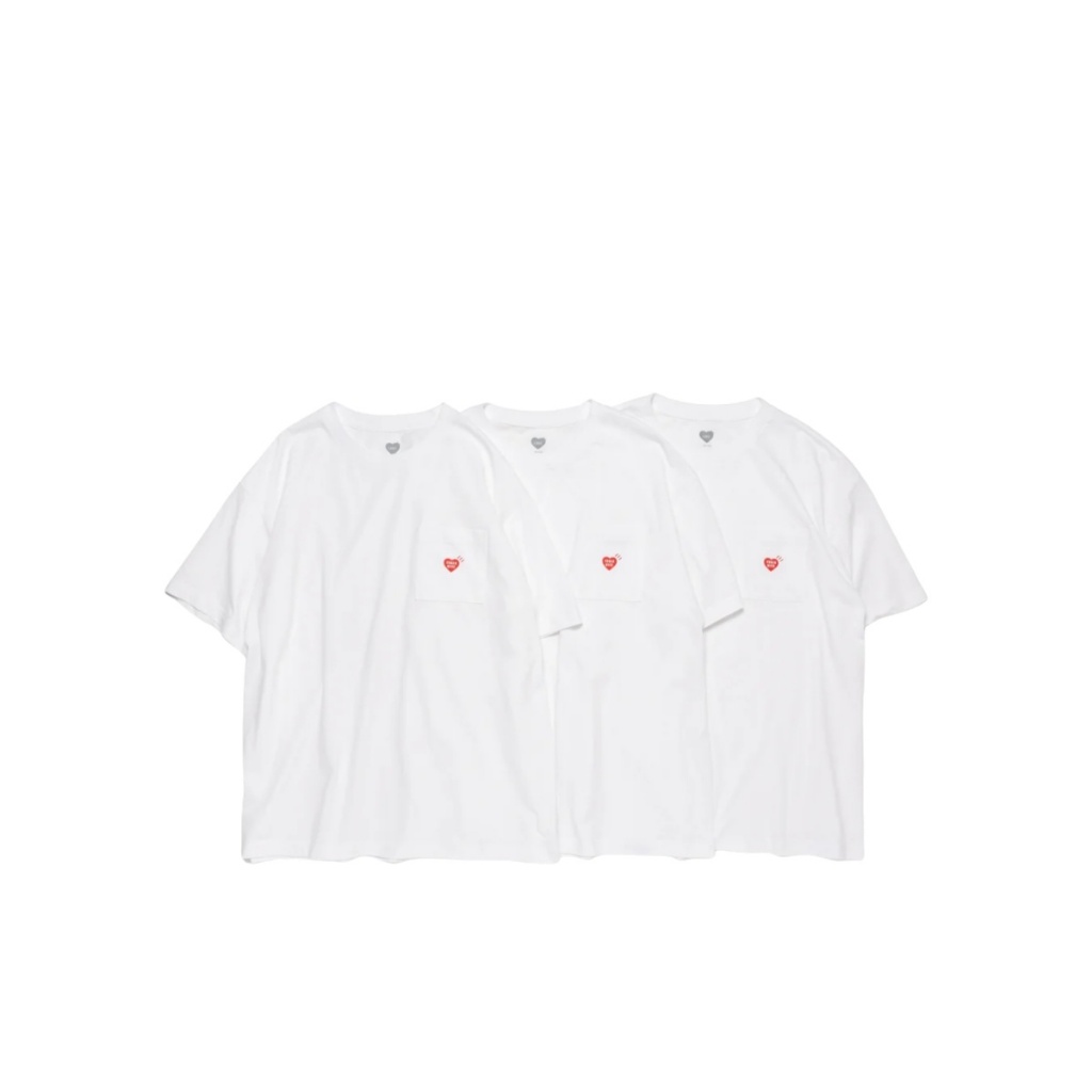 Human Made 3-Pack Pocket T-Shirt White XL