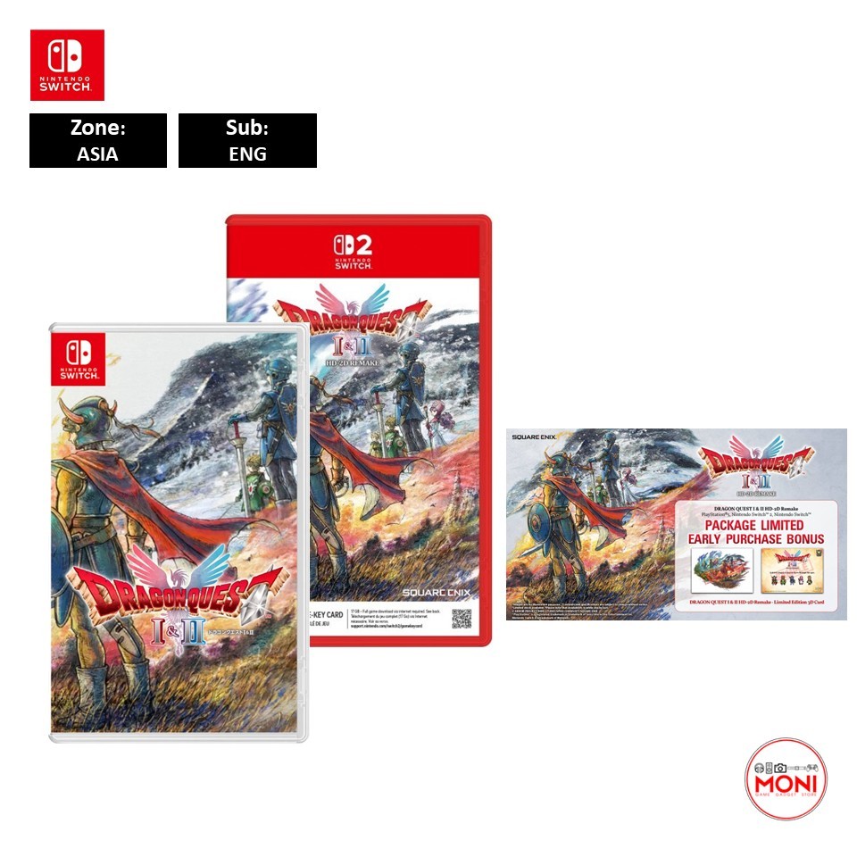 Dragon Quest I & II HD-2D Remake (ASI) (EN) แผ่น Nintendo Switch Games