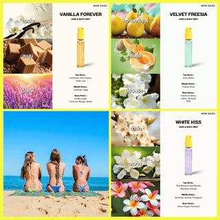 DAVIE JONES HAIR & BODY MIST และน้ำหอม Perfume 18 กลิ่น ขนาด 2.5 ml.