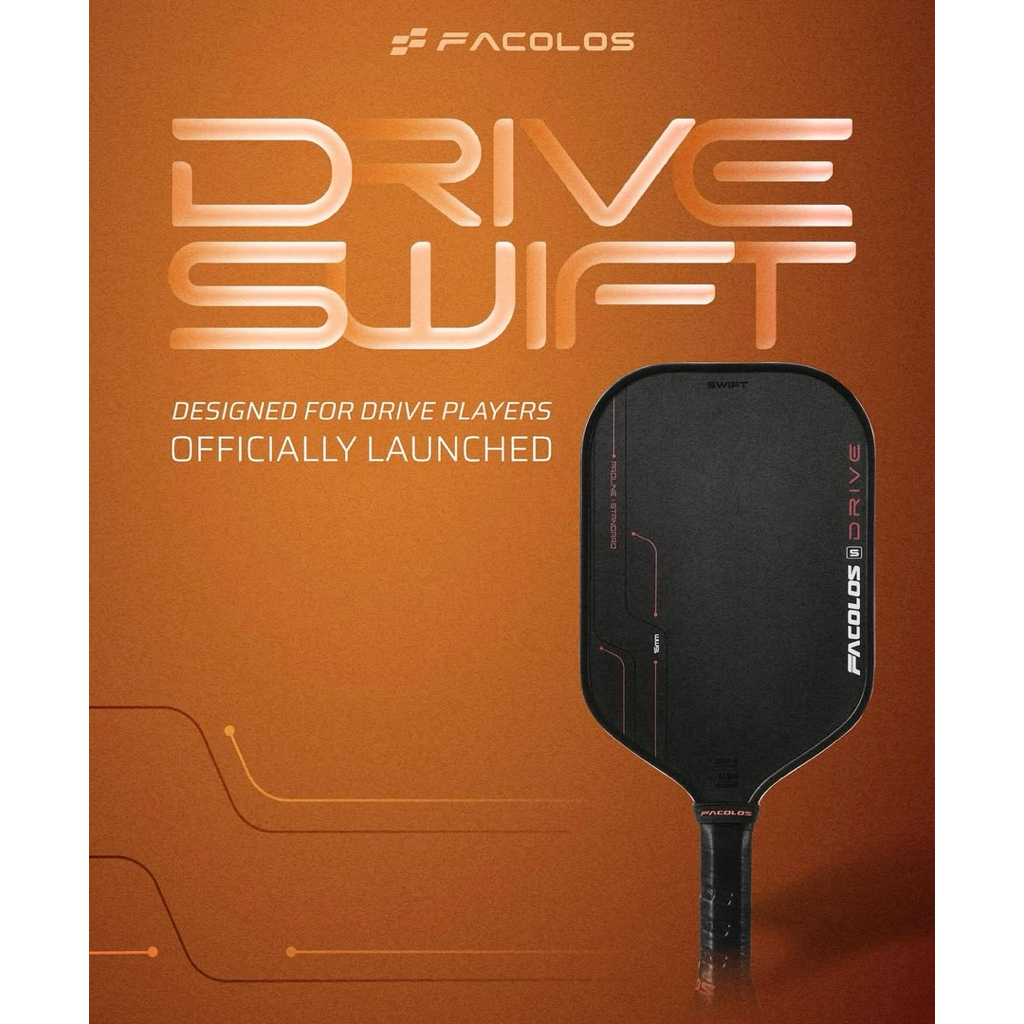 Pickleball Paddle Facolos Drive Swift 16mm ไม้พิคเคิลบอล สายบุก พร้อมส่งจากไทย🇹🇭