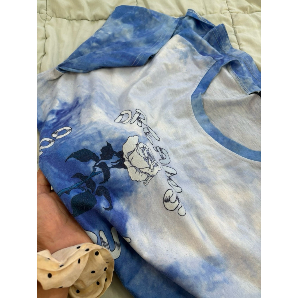 เสื้อยืดSHEIN ลายหน้าร้อนไปทะเลเหมาะกับผู้ชายและผู้หญิง