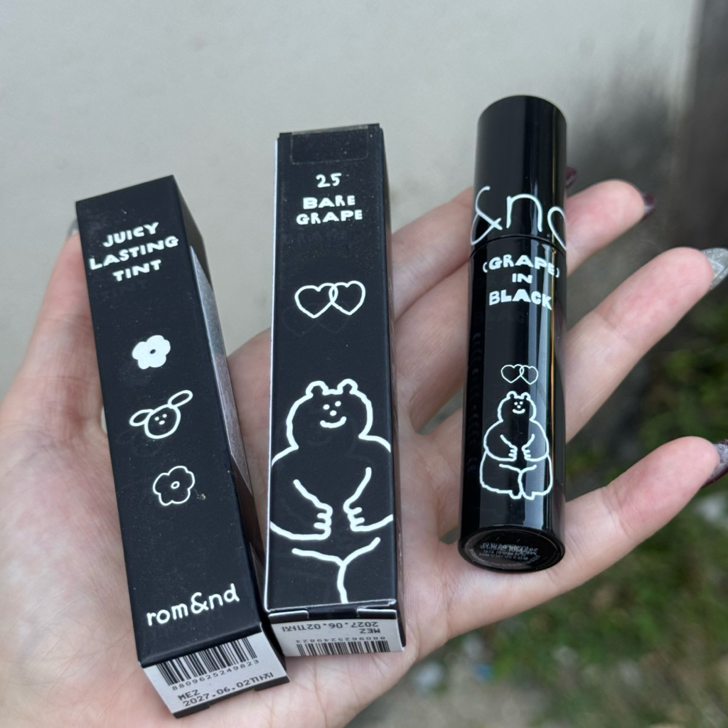 [พร้อมส่ง] ลิป Rom&nd X INAPSQUARE JUICY LASTING TINT 5.5 g #สี25 Bare Grape (รุ่นลิมิเต็ด)