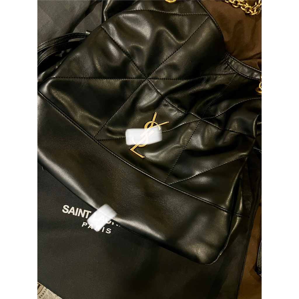 🖤GWP🖤 ysl 🖤 no box 🖤 กระเป๋าหนังสะพายข้างปรับสะพายหลังได้ 🖤