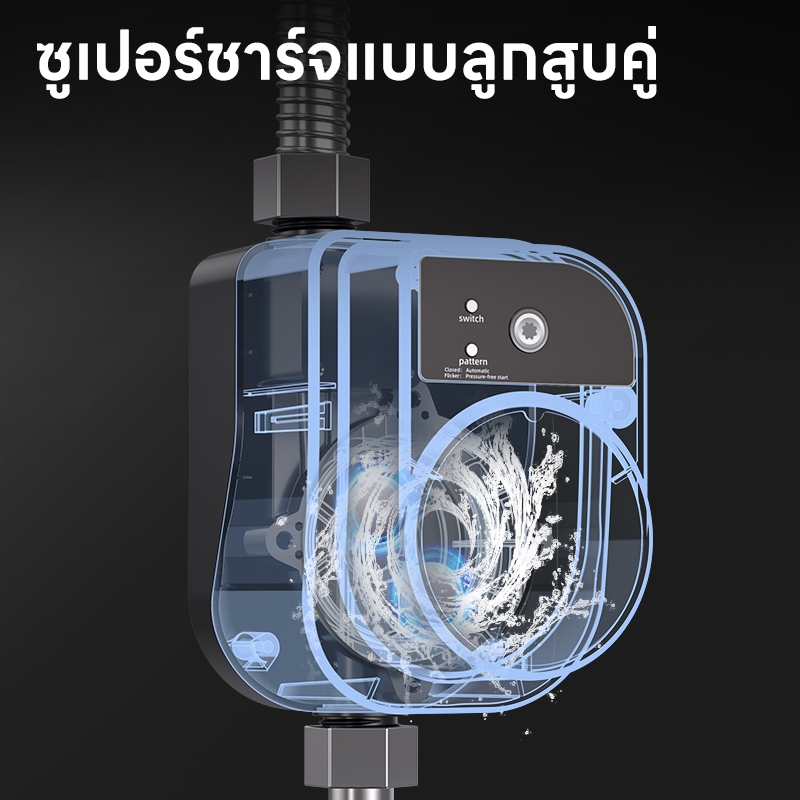 บูสเตอร์ปั๊มน้ําอัตโนมัติ 120W ปั้มน้ํา DC Tap Booster Pump 24V โซล่า แรงดันสูง ปั้มฝักบัว ปั้มอัตโนมัติ ปั้มน้ำอัต - รูปที่ 5