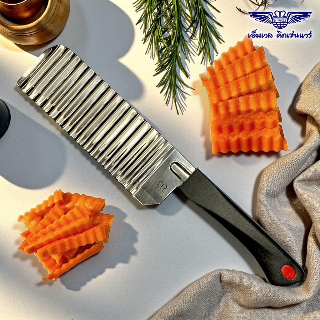M Well Kitchenware มีดตัดเค๊ก มีดหั่นขนมปัง สเตนเลส ขนาดยาว 8นิ้ว KC718