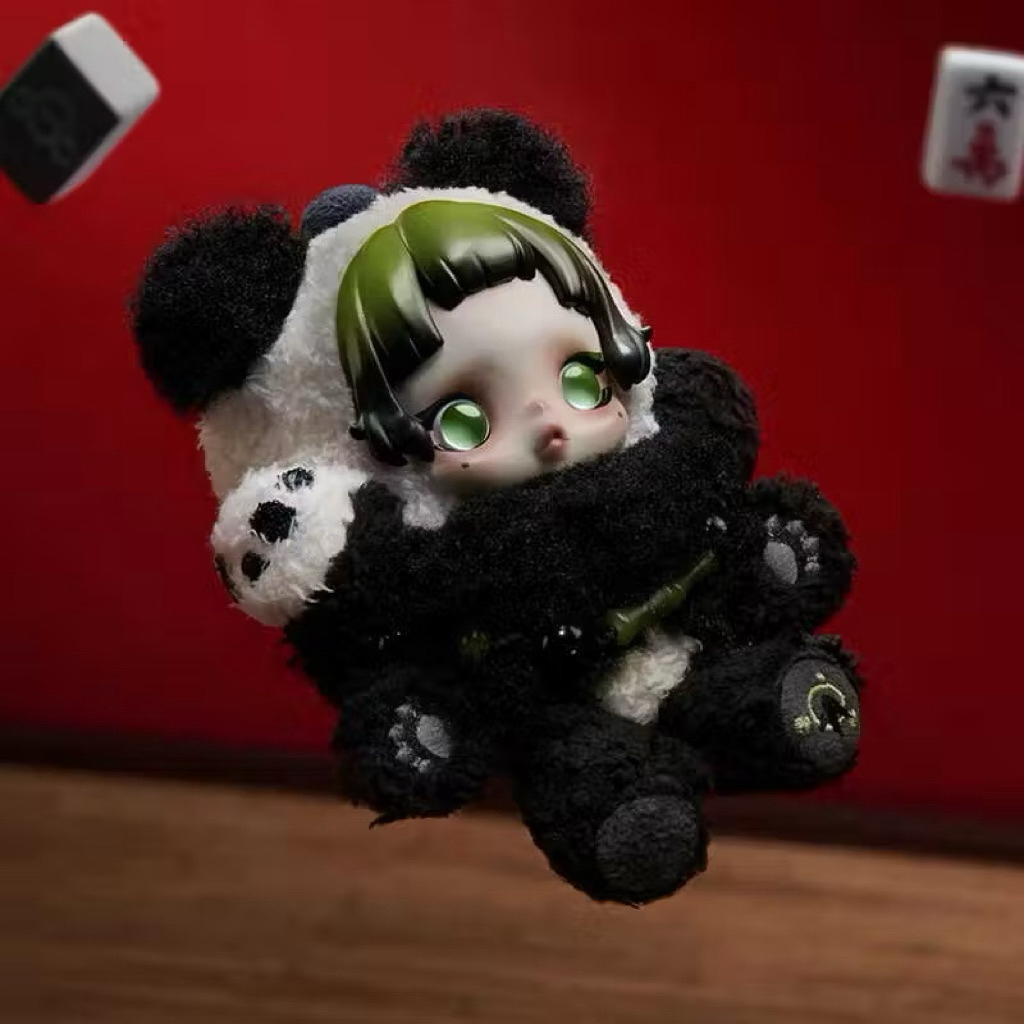พร้อมส่ง % POP MART SKULLPANDA Lazy Panda Plush Doll Pendant[ของแท้] ราคา ถูกที่สุด ดีลบีเคเค แกลเลอรีภาพที่ 7
