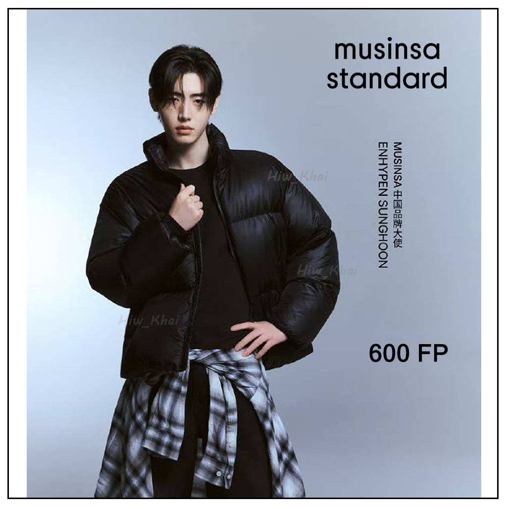 MUSINSA STANDARD เสื้อเเจ็คเก็ตกันหนาว เสื้อดาวน์ 600FP Ripstop Down Puffer Short Padded Jacket