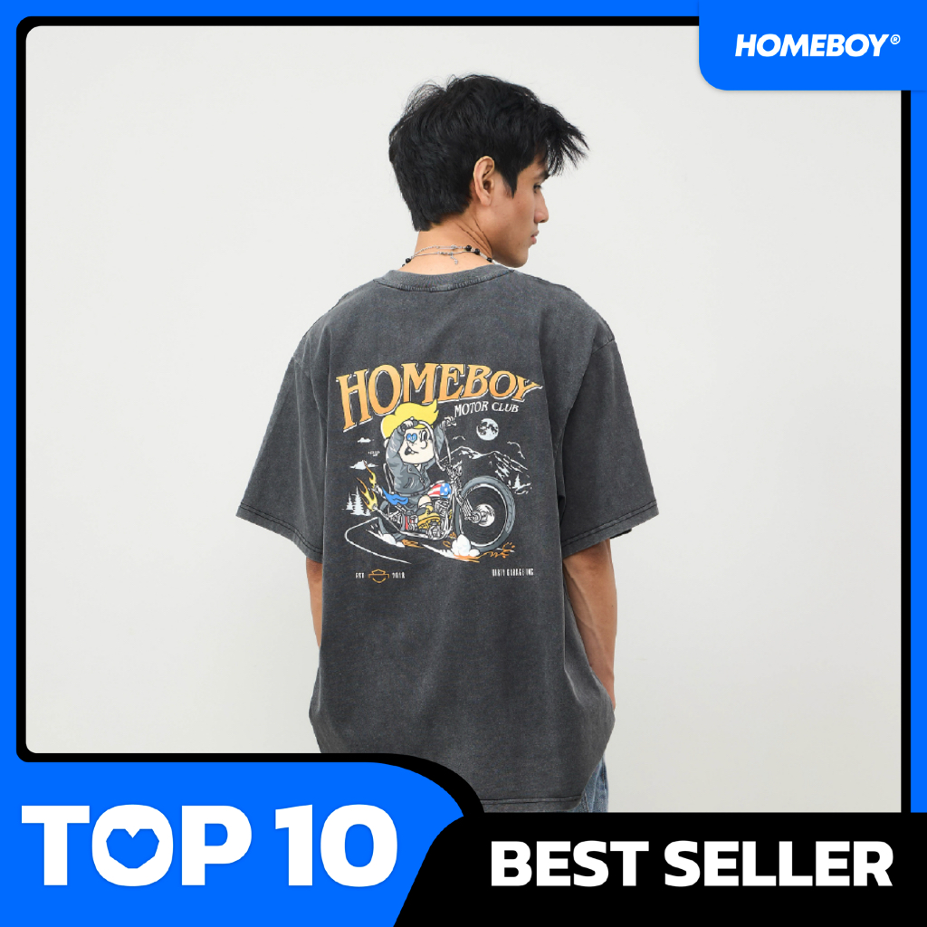 HOMEBOY เสื้อOVERSIZE  HB.MAX.HAROY   คอตตอน100% ใส่ได้ทุกวัน