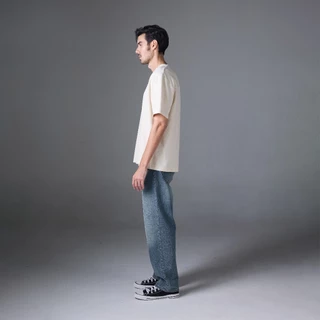 Jack Russel - Men Jeans กางเกงยีนส์ผู้ชาย ทรงขาบาน - Klassik J-6001/BL Baggy Low Rise Wide Leg Blue