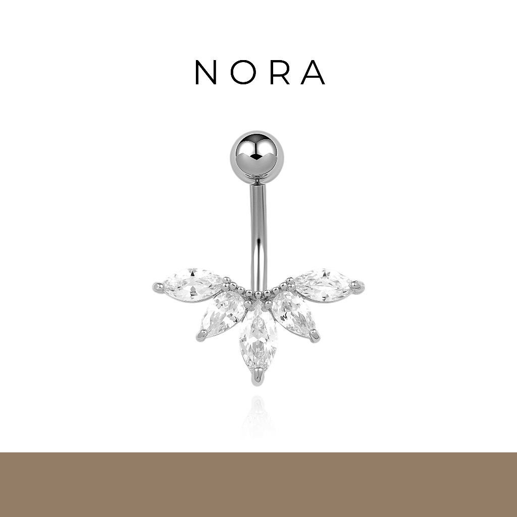 Jewelry แหวนสะดือ ปุ่มท้องแหวน สเตนเลส ใกล้ชิด เจาะสะดือ เครื่องประดับหน้าท้อง NR250711