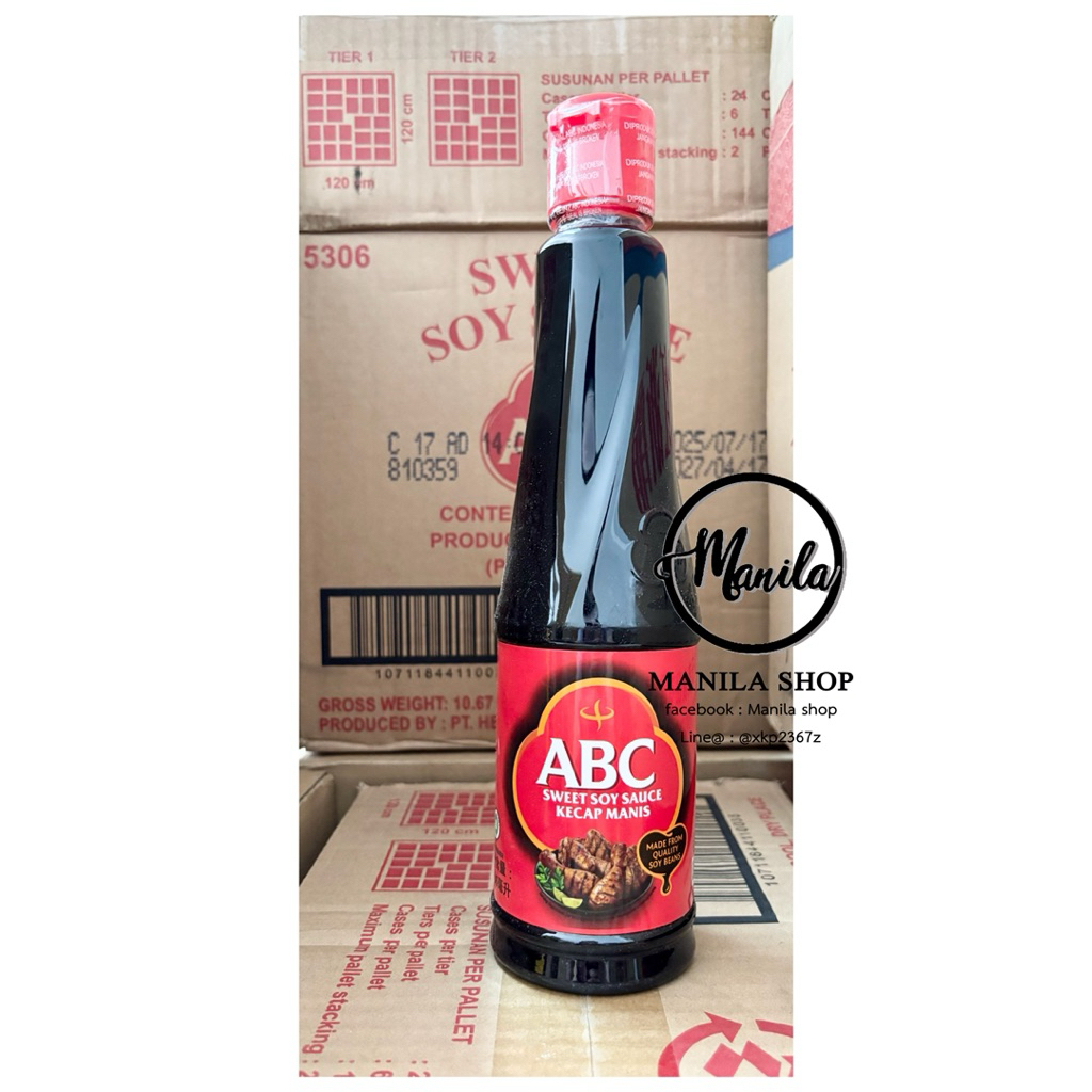 🍶 ABC Sweet Soy Sauce Kecap Manis ซีอิ้วดำหวาน เอบีซี ของอินโดนีเซีย หอมหวาน เข้มข้น 600ml