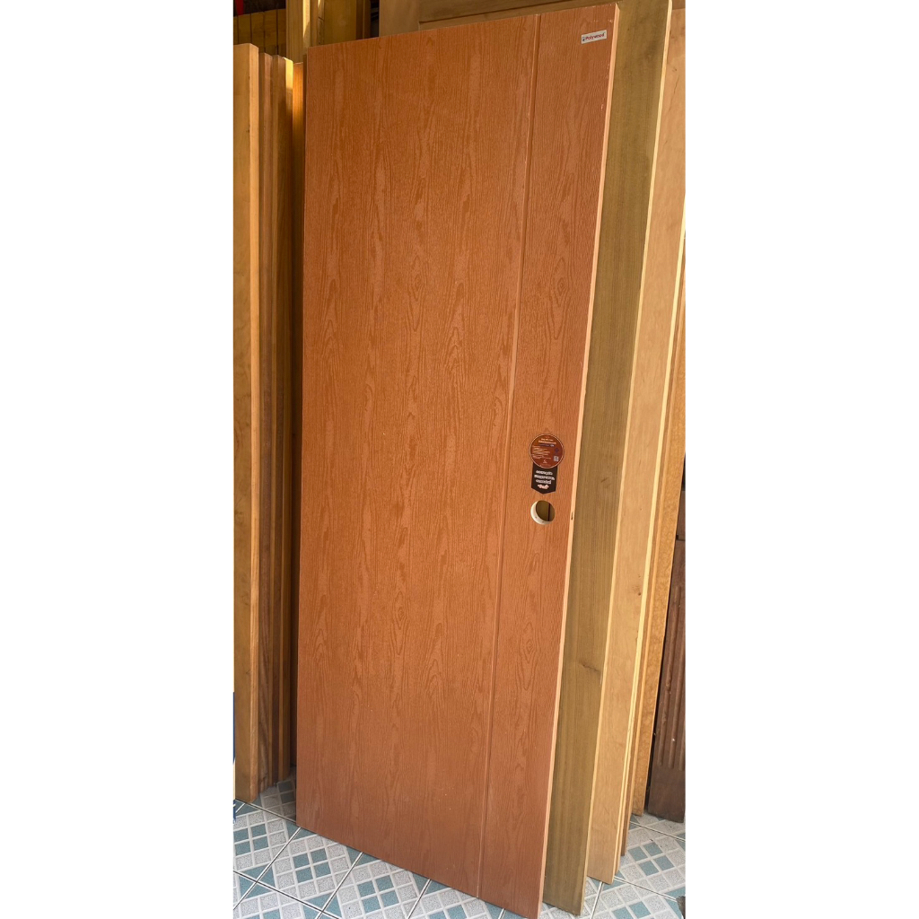 ประตู UPVC polywood  70x200cm 80x200cm ภายนอก/ภายใน