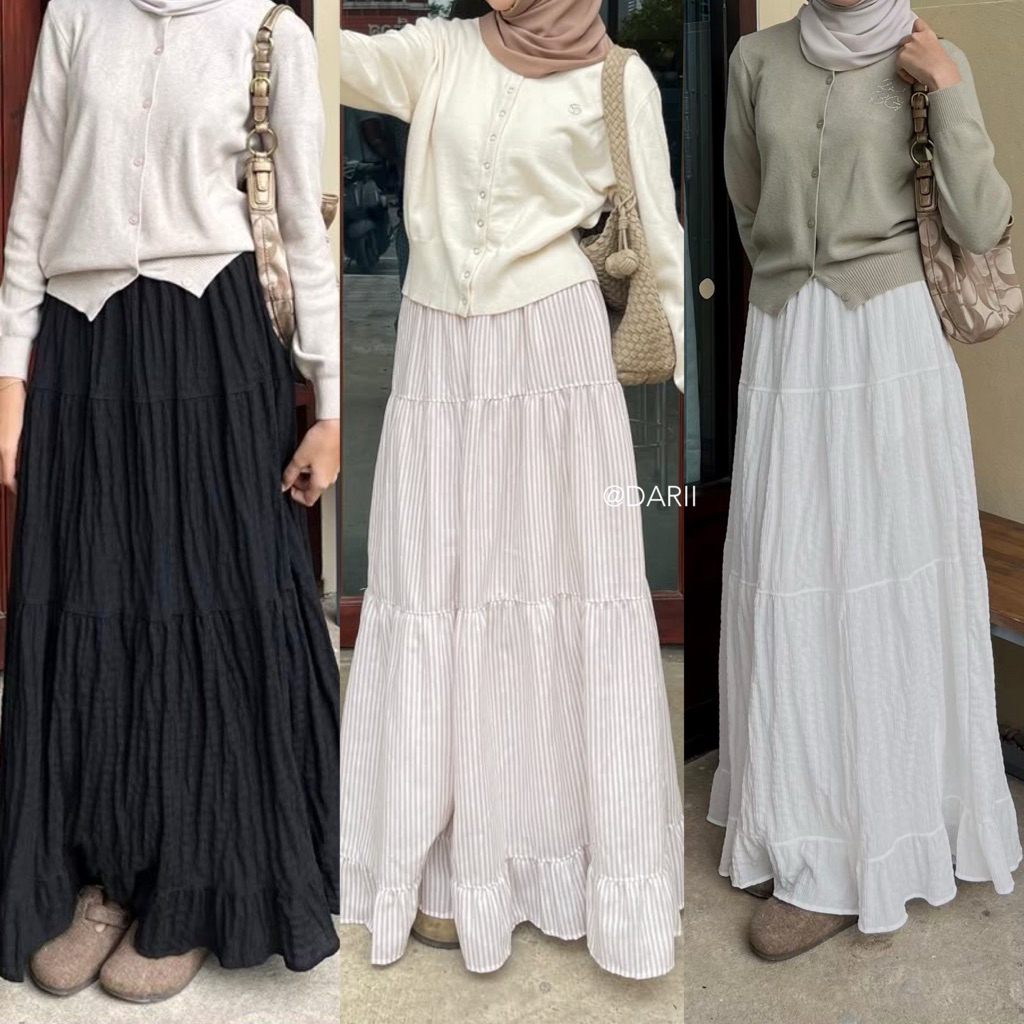 Muffin Skirt | กระโปรงยาวต่อ 4 ชั้น