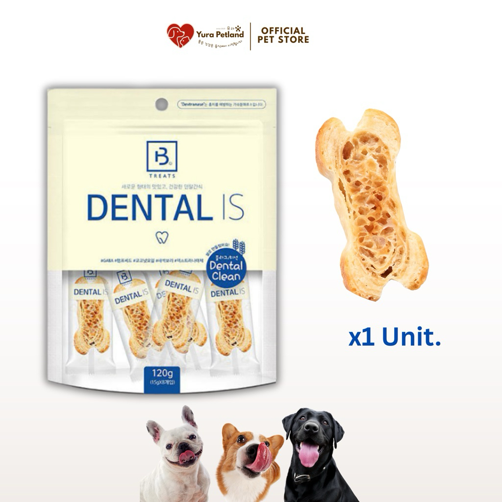 [1 ชิ้น ขนมขัดฟันสุนัข Dental IS นำเข้าจากเกาหลี] Breeder Labs พร้อมส่ง กระดูกมีรูฟองน้ำ มีสาร GABA