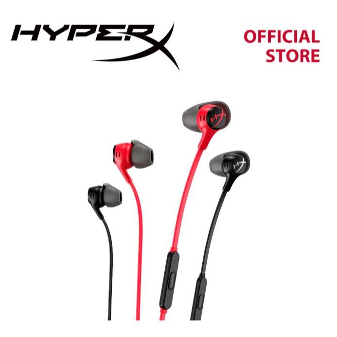 HyperX Cloud Earbuds II Gaming Headphones หูฟังเอียร์บัด หูฟังมีสาย การเชื่อมต่อแบบ #3.5มม. #หูฟัง