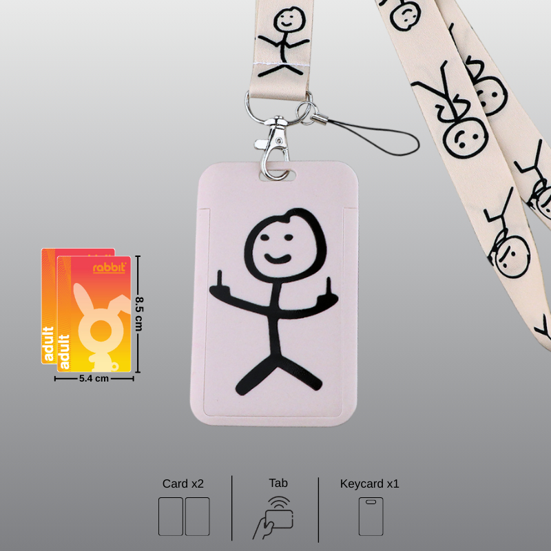 colyที่ใส่การ์ดพร้อมสายคล้องยาว เก็บคีย์การ์ดได้ใส่บัตรรถไฟฟ้า