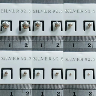 ต่างหูเงินแท้ Pin Earrings 92.5% (หมุด)