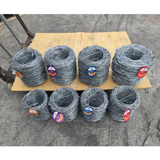 ลวดหนาม ยาว60-200เมตร หนา 1.2mm/1.4mm/1.7mm/2mm/2.35mm ลวดหนามชุบกัลวาไนซ์ร้อน ทนสนิม รั้วทหาร รั้วบ้าน