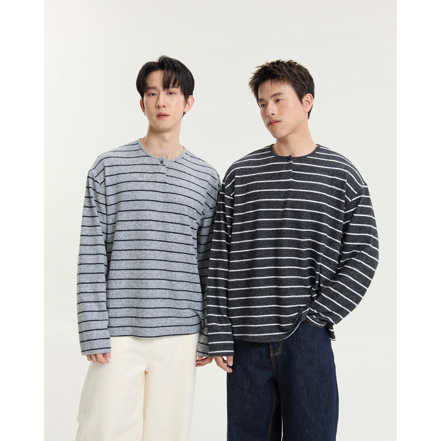 REEVE CORE STRIVE - เสื้อแขนยาว ลายขวาง