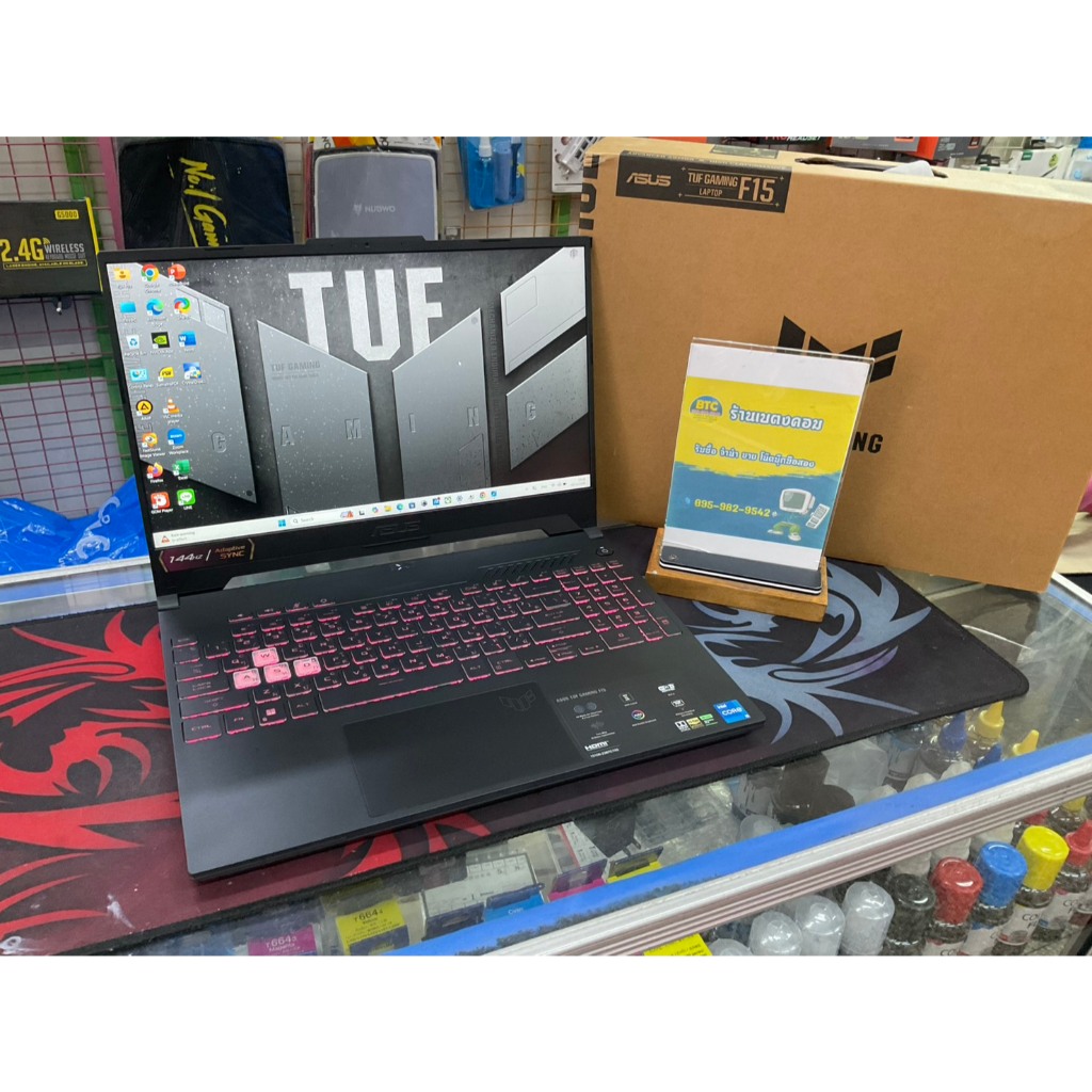 Asus TUF Gaming F15 FX507ZC4-HN081W มือสอง สภาพสวย คีย์บอร์ดไทย