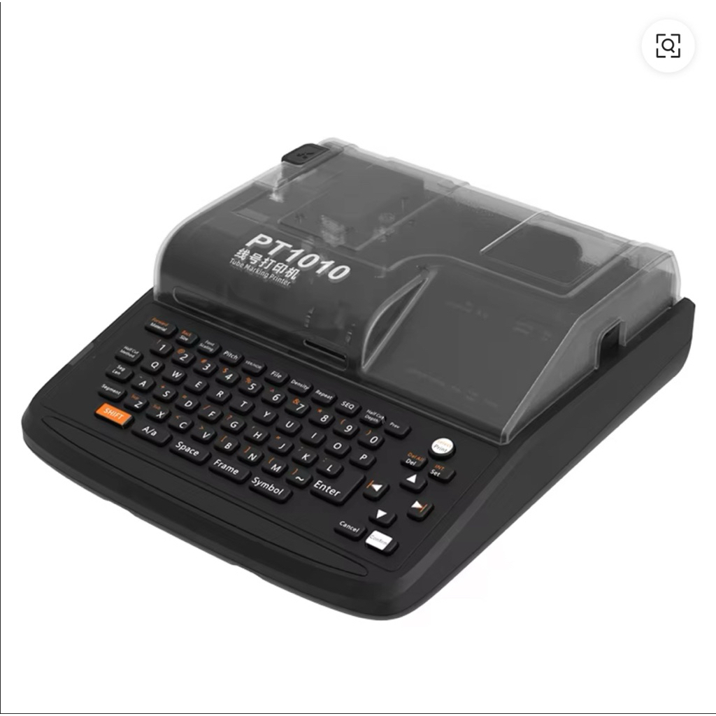 PT1010 เครื่องพิมพ์ปลอกสายไฟ TUBE MARKING เครื่องพิมพ์ท่อ เครื่องพิมพ์สติ๊กเกอร์ HOT MARKER มาร์คสาย