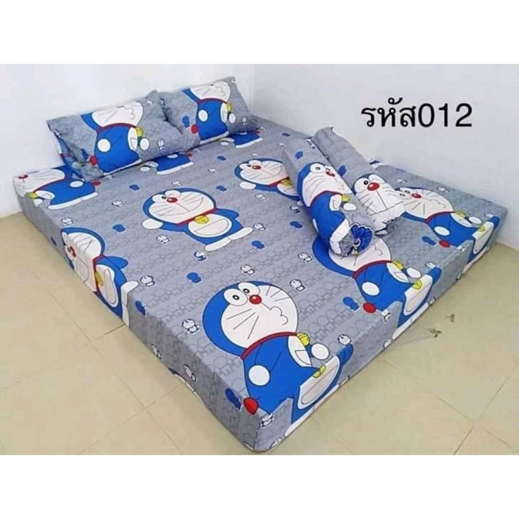 ผ้าปูที่นอนลายคิตตี้ มิกกี้ โดเรม่อน หมีพู thumbnail 7