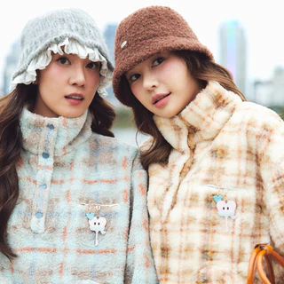 Whatwewearrr | Butter Scottie | แจ็คเก็ตผู้หญิง | เสื้อแจ็คเก็ตผ้าฟลีซลายสก็อต | Best seller