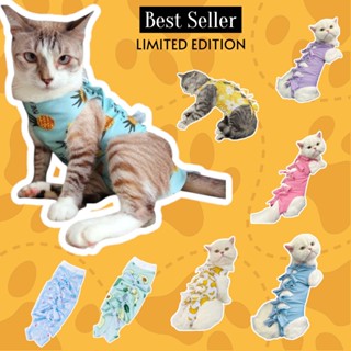 (HP18)*พร้อมส่ง!!เสื้อทำหมันสัตว์เลี้ยง กันเลียแผลแบบผูก ผ้า…