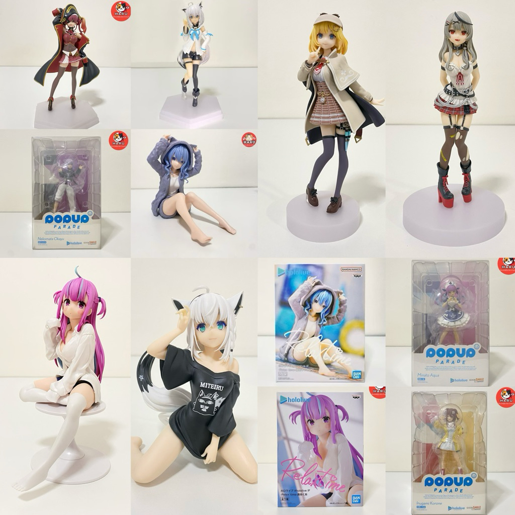 [พร้อมส่ง/มือ1-2/ของเเท้] รวมฟิกเกอร์ Hololive! Aqua, Fubuki, Suisei, AZKI, La+, Lui, Kanata, Korone