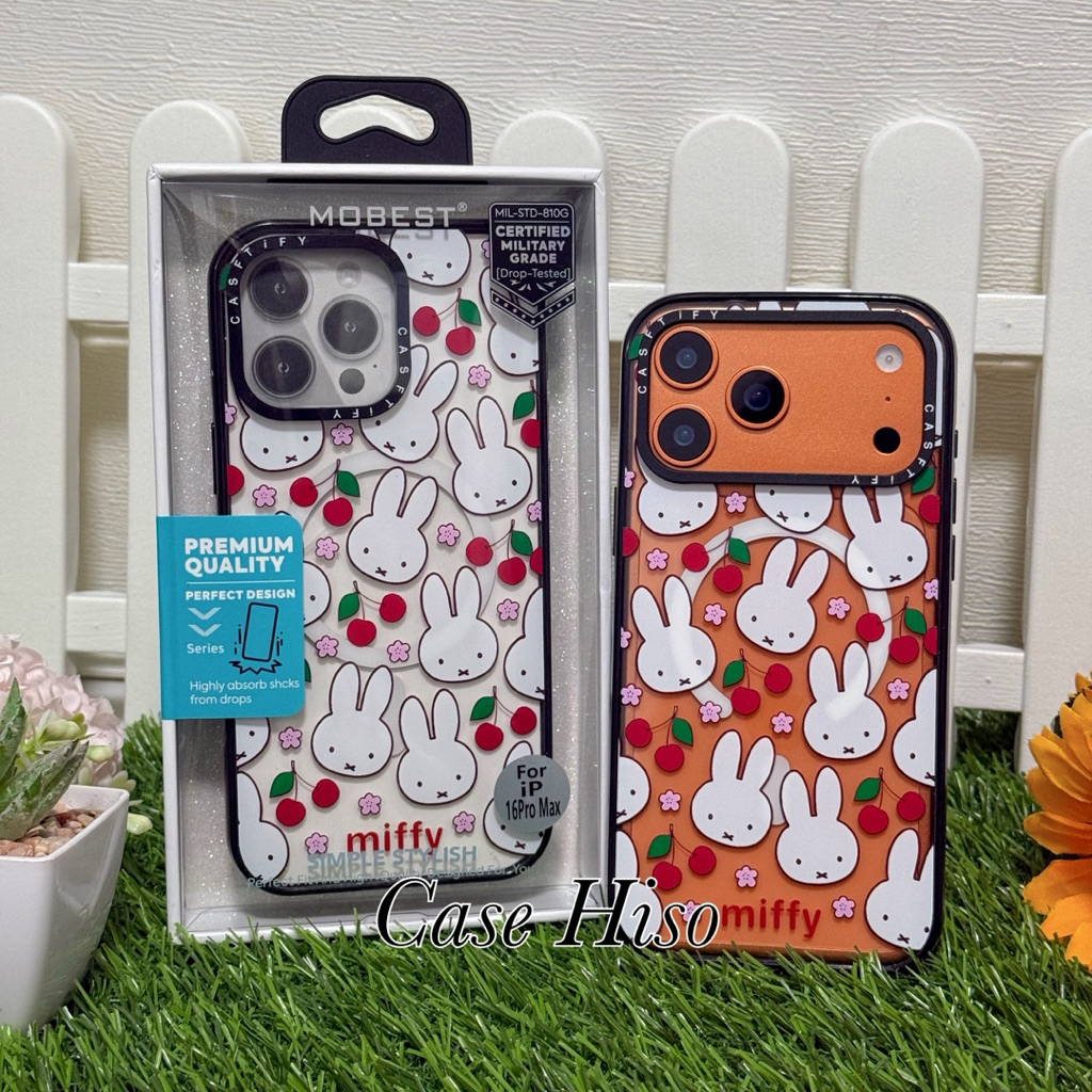 Mobest case พิมพ์ลายกระต่าย รองรับชาร์จแม่แหล็ก สำกรับ I phoe 17 pro max 17 pro 17 16 pro max 15 pro