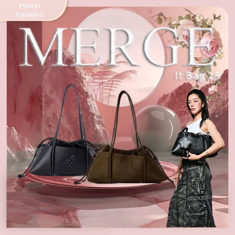 Merge It Bag 26 ของแท้100% Color : Black / Brown