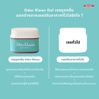 Odor Klean Gel G-10 เจลดูดกลิ่นเหม็น 500g. ดับกลิ่นเหม็นอับ ในตู้เย็น ตู้เสื้อผ้า รถยนต์ ไม่ใช้น้ำหอมกลบ ภูมิแพ้ใช้ได้
