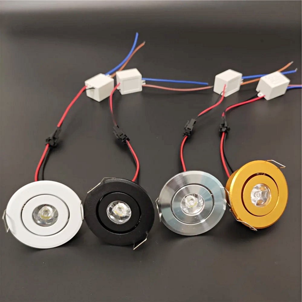 หลอดไฟ LED ไฟ led สปอตไลท์ขนาดเล็ก 1w ตู้โชว์ขนาดเล็กสปอตไลท์ ไฟดาวน์ไลท์ สำหรับติดเพดาน โคมไฟ โคมไฟดาวน์ไลท์ ขนาดเล็ก