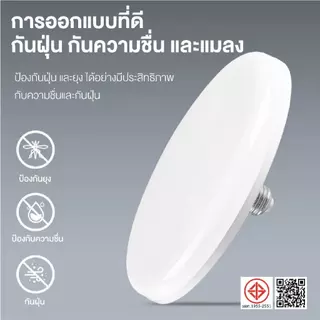 หลอดไฟ LED 100W หลอดไฟจานบิน ไฟเพดาน ไฟ LED หลอดไฟ UFO หลอดไฟอัจฉริยะ ใช้กับขั้ว E27 สว่าง ทนทาน ไฟแสงสีขาว หลอดไฟกลม