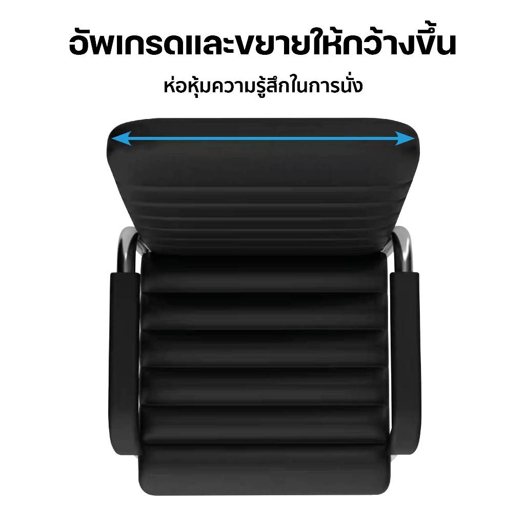 เก้าอี้สำนักงานหนัง เก้าอี้ทำงาน Office Chair ห้องประชุม เก้าอี้ทำงาน ขาเหล็ก พนักพิงหลัง ฐานกว้าง นั่งสบาย แข็งแรง ราคา ถูกที่สุด ดีลบีเคเค แกลเลอรีภาพที่ 6