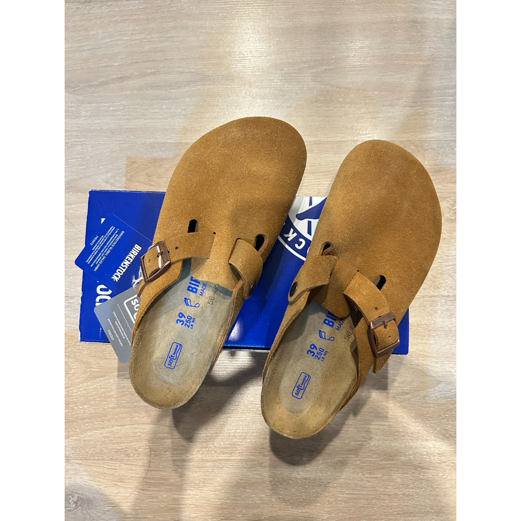 Birkenstock Boston Suede Leather Mink