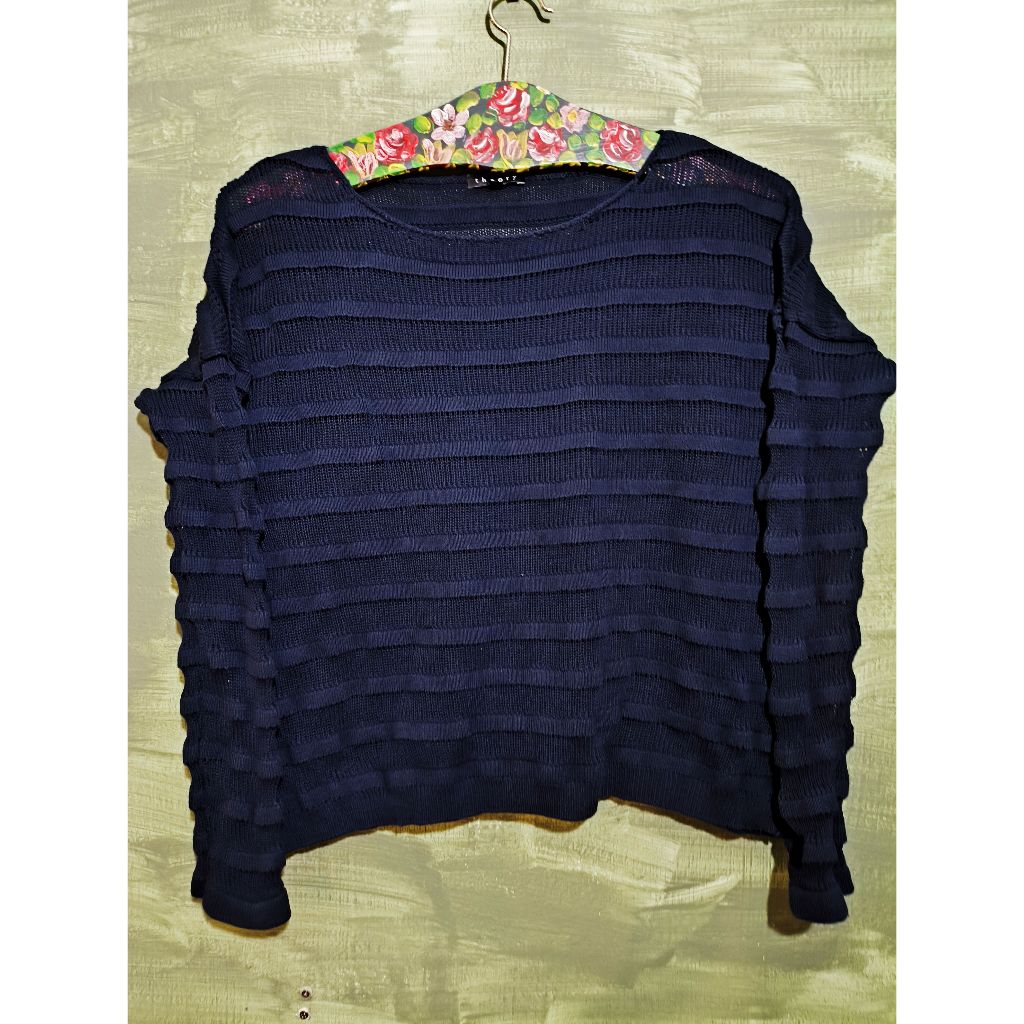 theory Ameline Legend Sweater Navy Blue Sweater Size S