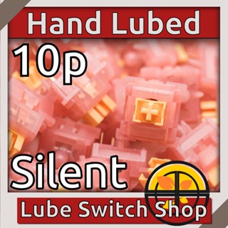 ลูปมือ 10ตัว Outemu Silent Peach V3 Lubed Silent Linear Swit…