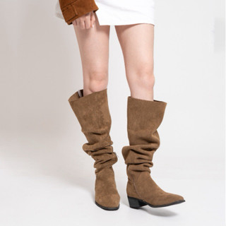 รองเท้าบูทเหนือเข่า House Of Cleopatra ปรับได้หลายระดับ พื้น…