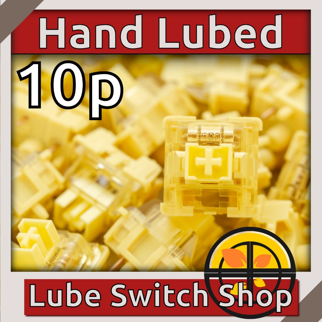 ลูปมือ 10ตัว Akko V3 Cream Yellow Pro Lubed Linear Switch