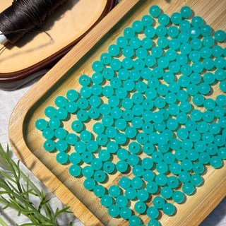 ลูกปัดกลมอะคริลิค โทนเยลลี่ 8 มิล คละสี 40 ชิ้น Acrylic Jelly Tone Round Beads 8mm