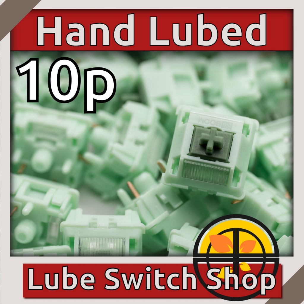 ลูปมือ 10ตัว KiiBoom Matcha Latte V2 Lubed Linear Switch