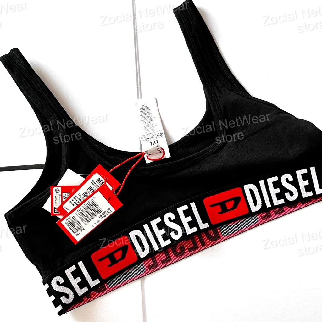 Diesel สปอร์ตบรา ผู้หญิง สีดำ ผ้าคอตตอน thumbnail 5