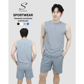 SEOULSHIRTS SPORTWEAR เสื้อแขนกุดกีฬา เสื้อออกกำลังกาย เสื้อวิ่ง ระบายอากาศดี ใส่ได้ทั้งชายหญิง B60