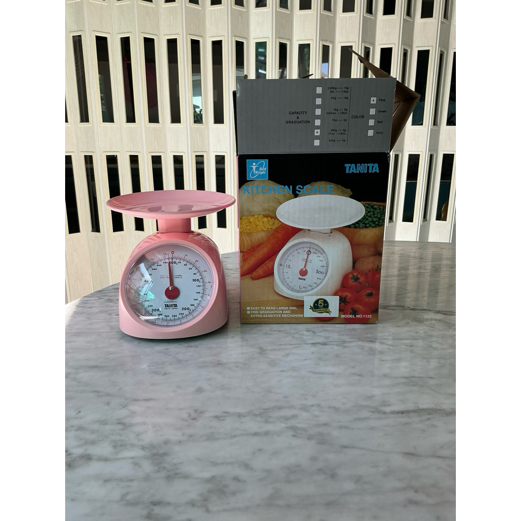 เครื่องชั่งอาหารในครัวเรือนแบบสปริงTANITA(มือสองไม่ได้ใช้)
