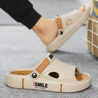 พร้อมส่ง รองเท้าแตะแฟชั่น งานสำหรับคุณผู้ชาย ดีไซน์ทันสมัยไม่ซ้ำใคร มีสายรัดส้น สีสวย มี 3 แบบให้เลือก สั่งได้