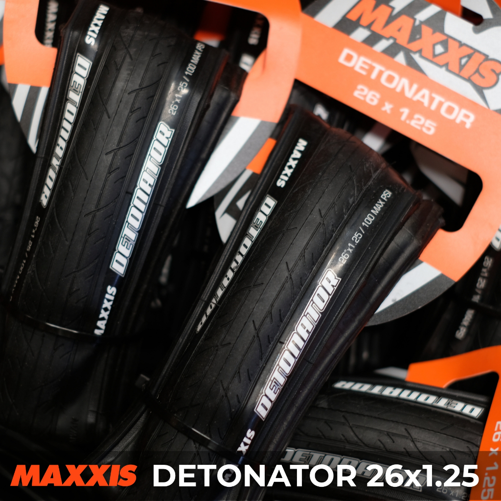 ยางนอกพับ ยางเสือภูเขา MAXXIS รุ่น DETONATOR 26x1.25 / 26x1.50 / 27.5x1.50