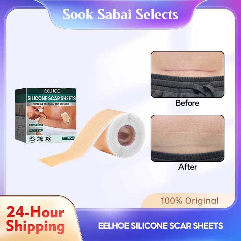 EELHOE Silicone Scar Sheets, Gentle Skin Protection, Smooth & Breathable Daily Wear